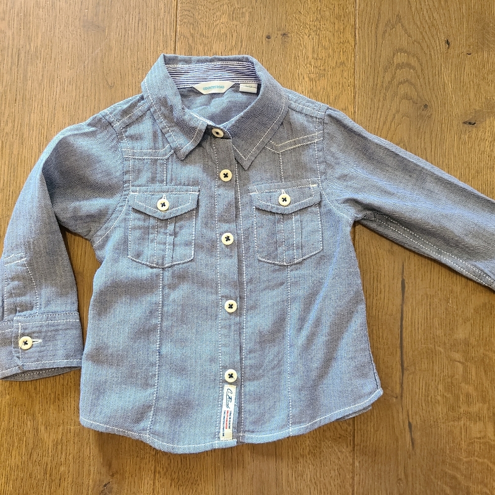 Country Road 6-12 mths boys shirt